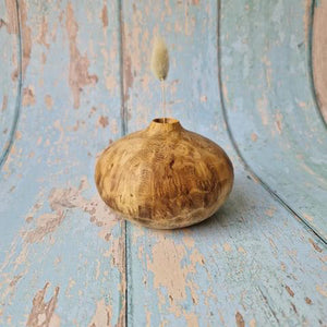 Sunny Beaux Burr Acacia squat vase 