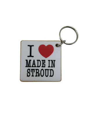 I ❤️Made in Stroud key ring