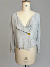 Load image into Gallery viewer, Nimpy Clothing Upcycled 100% cashmere light grey cardigan small/medium