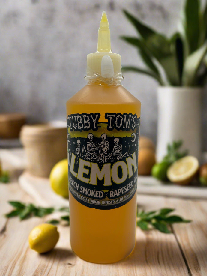 Tubby Tom's Lemon infused smoked Rapeseed oil 495ml