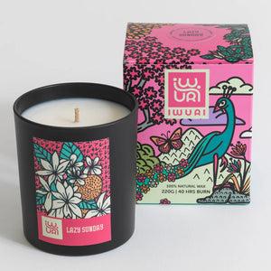 Iwuri “Lazy Sunday” luxury scented candle