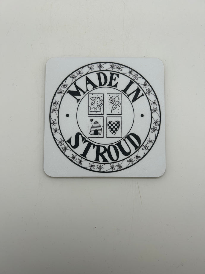 “Made in Stroud” logo coaster