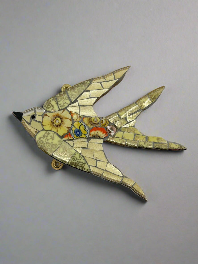 ChinaJack Mosaics small swallow ceramic mosaic wall hanging