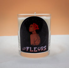 Load image into Gallery viewer, Desert Queen &quot;Les Fleurs&quot; Lemongrass and black pepper essential oil scented candle