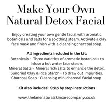 Load image into Gallery viewer, The Lane Natural Skin Care Co Make Your Own detox facial gift set