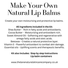 Load image into Gallery viewer, The Lane Natural Skincare Co Make Your Own lip balm gift set