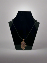 Load image into Gallery viewer, Owen Davies Cooper electroplated oak leaf pendan