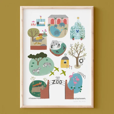 Stephanie Cole Design Zoo A3 print