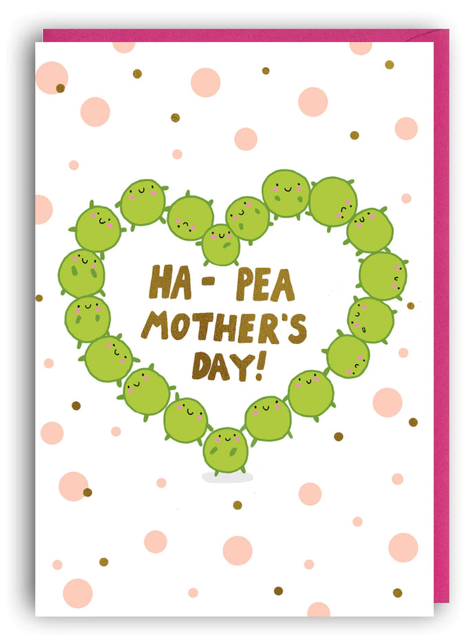 Forever Funny “Ha-Pea Mother’s Day!” greetings card (Anastassia)