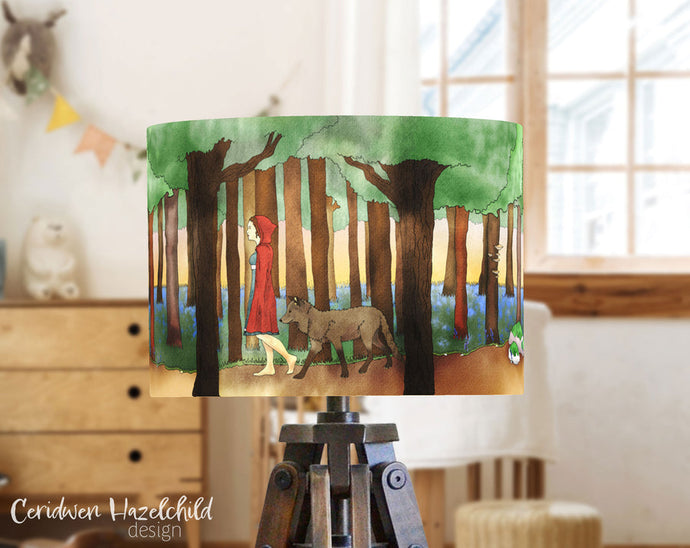 Ceridwen Hazelchild Design Red Ridinghood lampshade