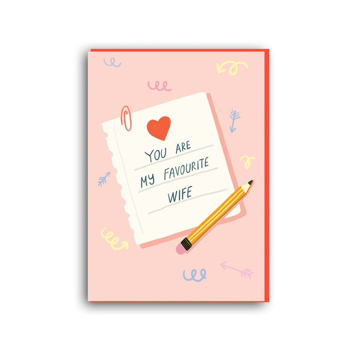 Forever Funny “You are my favourite wife” greetings card